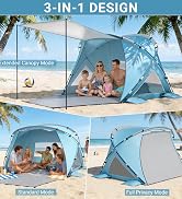Elegear Beach Tent Sun Shelter with Canopy