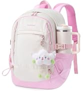 LOVEVOOK School Backpack for Teen Girl, Cute Bookbag for Student | Back to School Backpack for Te...