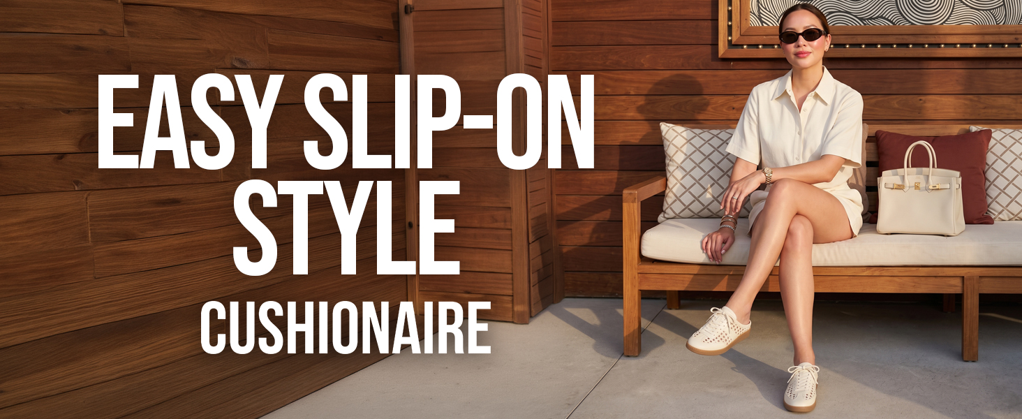 buffy, cushionaire, backless sneaker mule, lifestyle