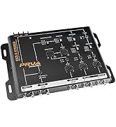 PRV AUDIO EQ7-15 7 Band Graphic Equalizer 15 Volt RCA Line-Level Output with Fader and Subwoofer ...