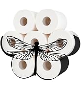 Swan Toilet Paper Holder Wall Mount for Standard Size Roll 4.5" | Rust-Resistant Iron; Funny Deco...