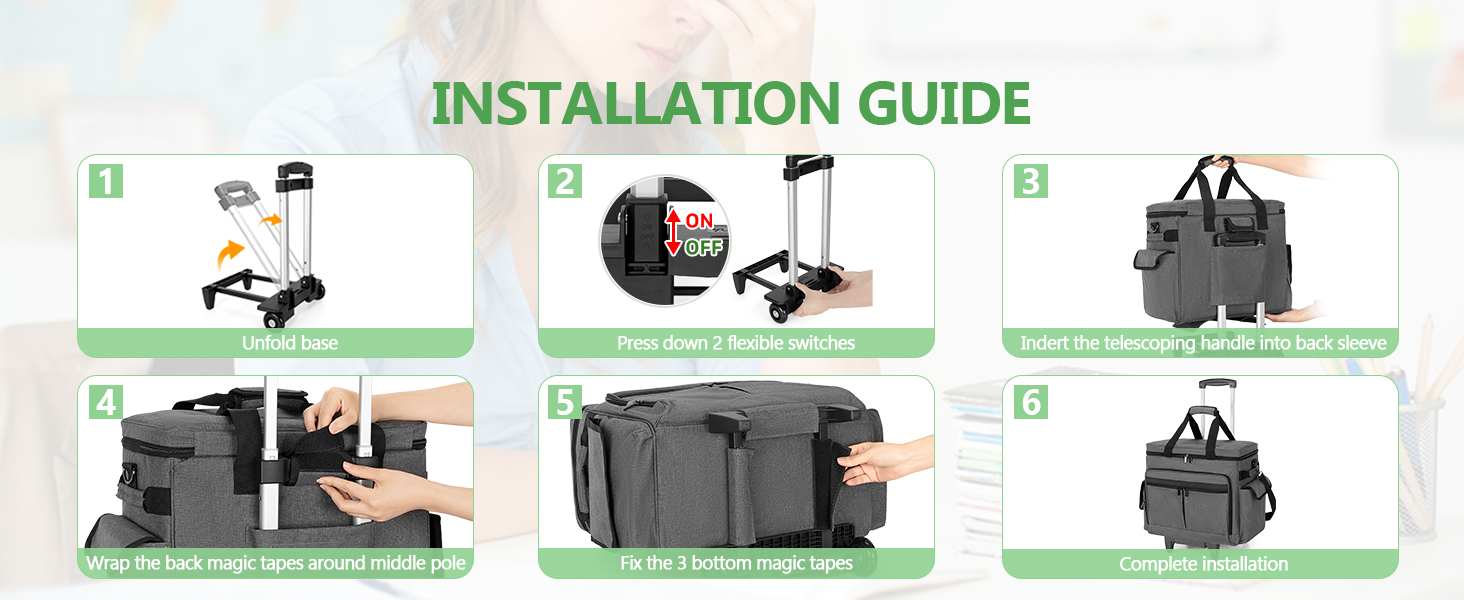 Trunab rolling teacher bag