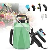 SideKing Battery Powered Sprayer 1.35 Gallon, 3 Adjustable Pressure Electric Weed Sprayer with Ba...