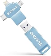 MFi Certified Photo Stick 256GB USB 3.0 Flash Drive for iPhone, 4 in 1 External Thumb Drive for P...