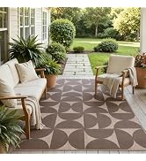 Lahome Semi Circle Easy Jute Runner Rug, 2x8 Kitchen Runner...(Brown)