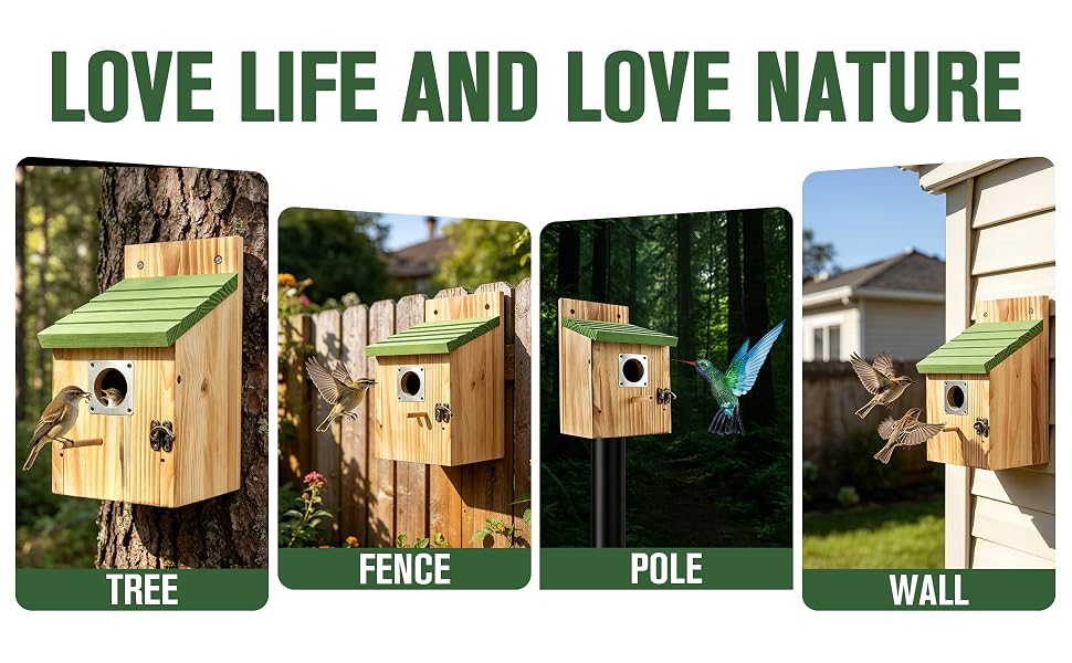 outdoor bird house
