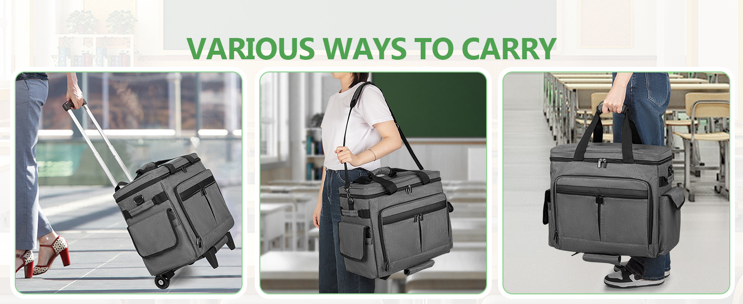 Trunab rolling teacher bag