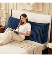 Zonamat Headboard Pillow Queen, Headboard Wedge Pillow, Back Rest Pillows for Sitting, Reading, W...