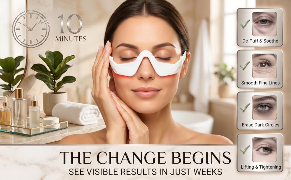 Under-Eye Red Light Therapy Device