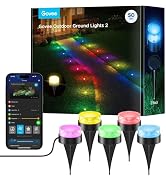 Govee Outdoor Pathway Lights 2, IP66 Waterproof Patio Lights, 60+ Scene Modes Landscape Lighting ...