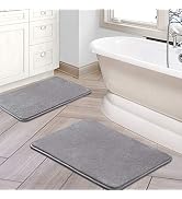 H.VERSAILTEX Bath Mat Bathroom Rugs Sets Bath Mats for Bathroom Soft Water Absorbent Plush Bath R...