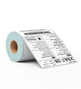 TENSPEED 4 x 6 Fanfold Direct Thermal Shipping Labels, Perforated White Barcode Label Paper, Stro...