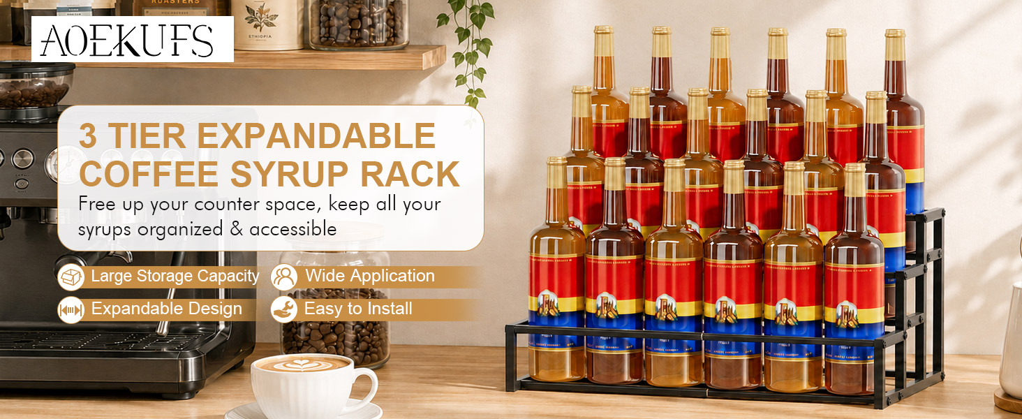 Coffee Syrup Rack