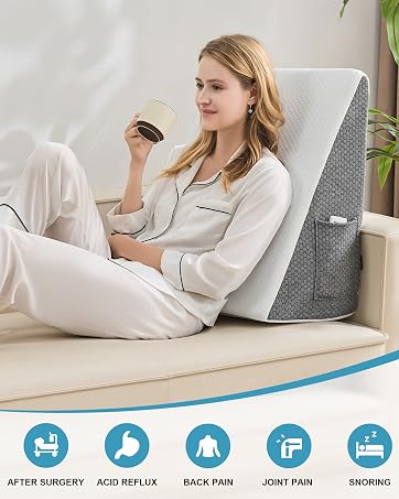 pillow for sitting up in bed wedge pillow for legs