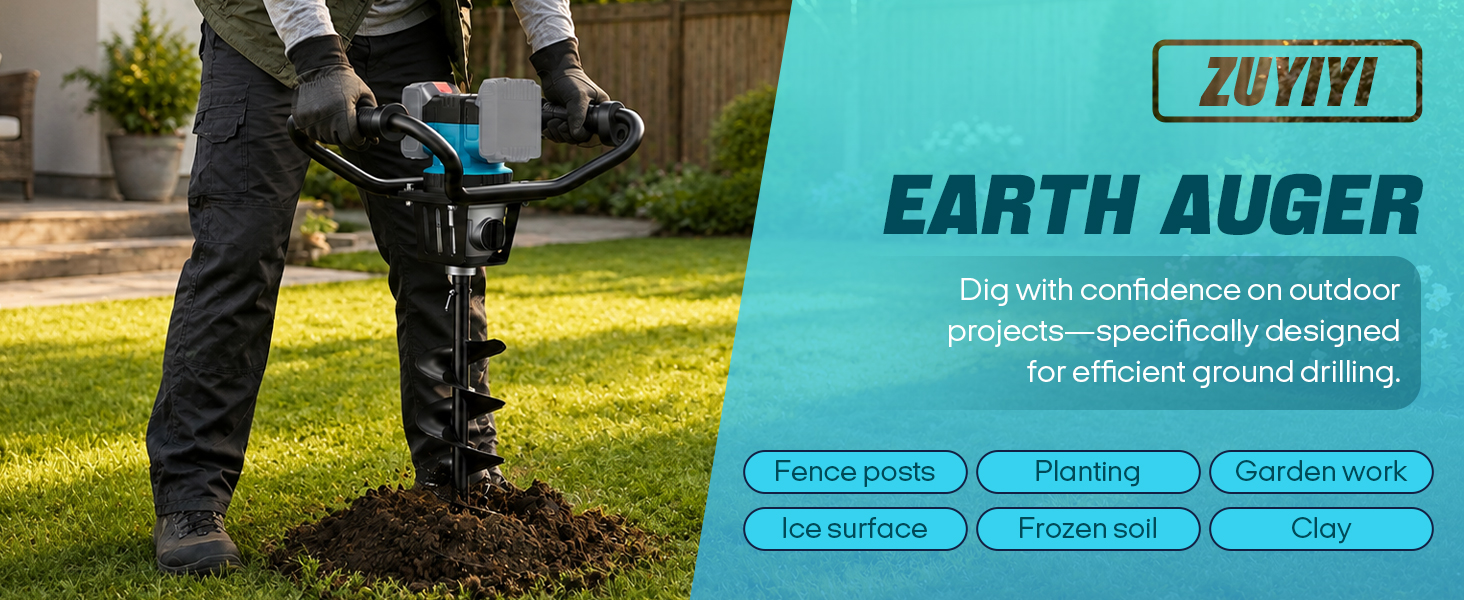 36V Cordless Post Hole Digger