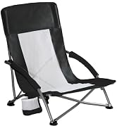 NEWBULIG Padded Zero Gravity Chair, Foldable Lounge Chair, Black & Grey | Portable Lawn Camping R...