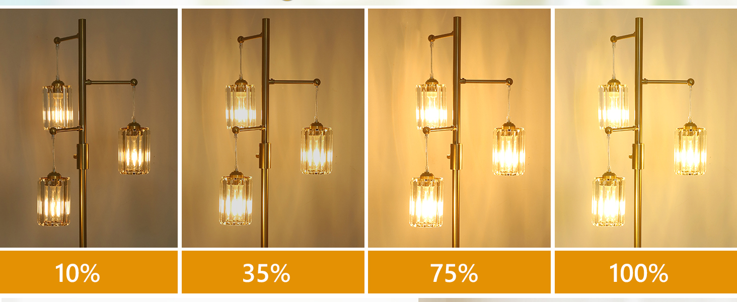 gold floor lamp, modern floor lamp, dimmable floor lamp