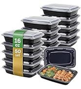ProTakeOut [16 oz Round Meal Prep Containers with Lids – BPA-Free Food Storage Containers, Bento ...