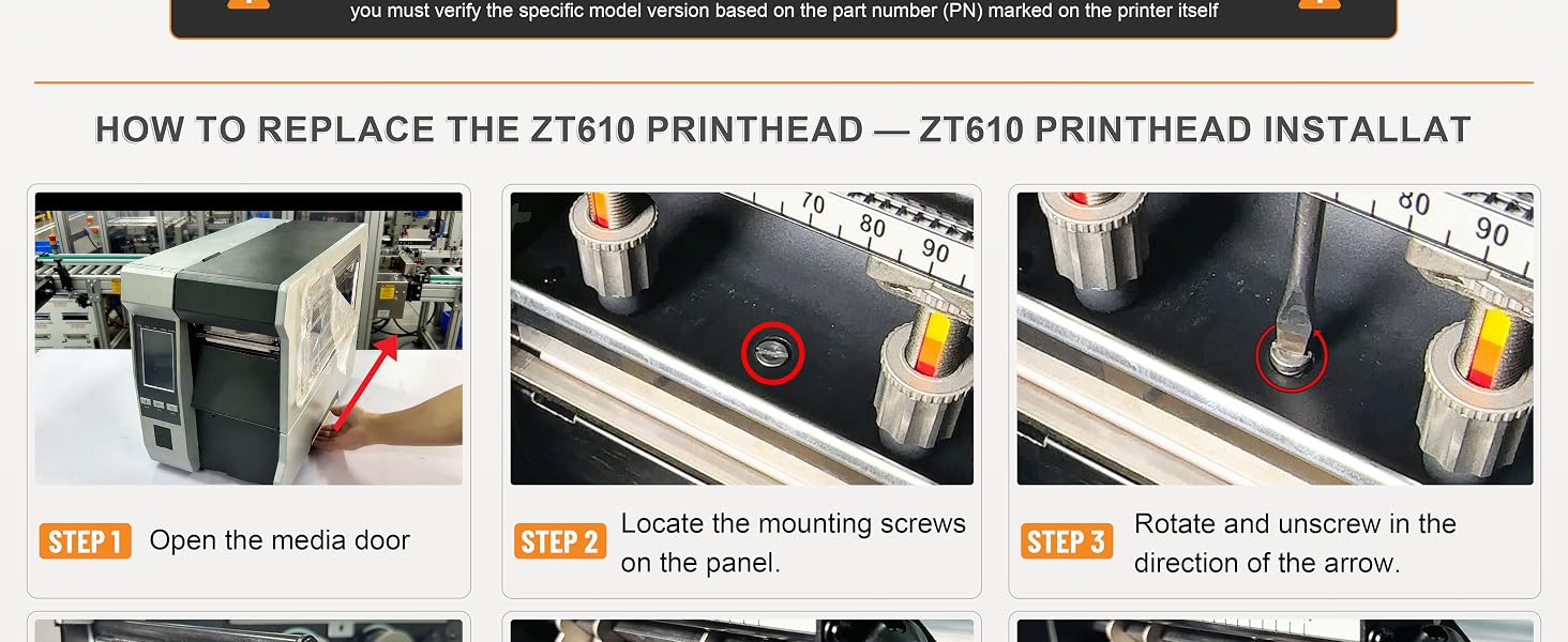 BarcodeFamily printhead for Zebra ZT610 300DPI