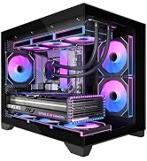 100Packs 120mm ARGB Case Fan, 50 Forward Fans +50 Reverse Fans,Double Infinity Mirror ARGB Fans L...