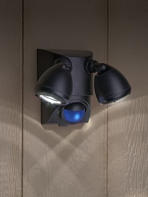 security light mounted on wall