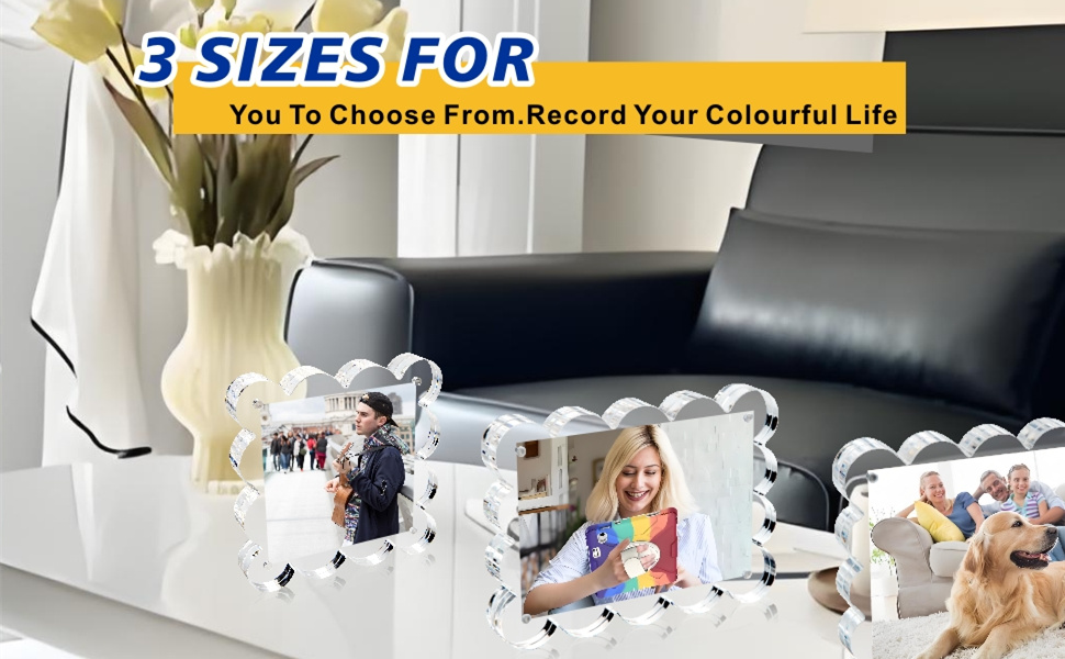 Acrylic magnetic frames