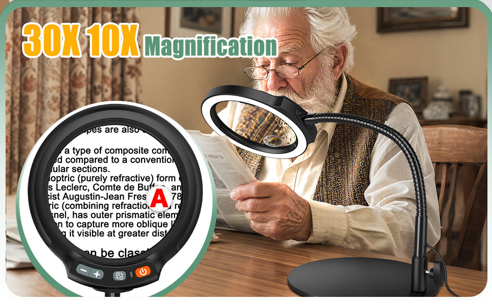 magnifying light