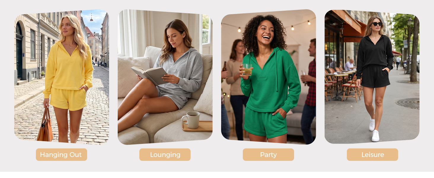 Fisoew Womens 2 Piece Lounge Matching Sets