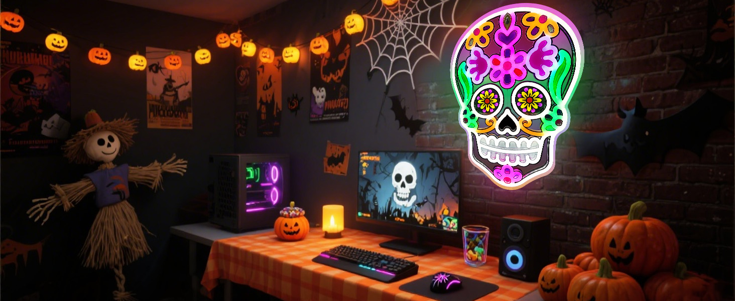 Skull Neon Sign
