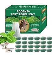 Ultrasonic Rodent Repellent for Car Engine Under Hood, 2 Pack Mouse & Rat Deterrent with LED Stro...