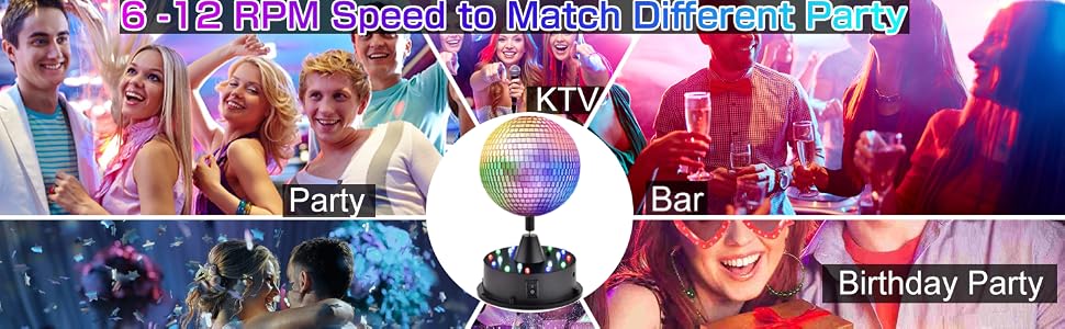 6~12RPM Speed to Match Different Party