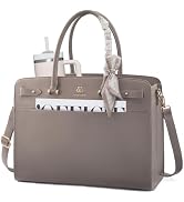 LOVEVOOK Laptop Tote Bag for Women, PU Leather Work Bag Waterproof Briefcase Handbag for Teacher ...