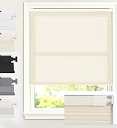 AOSKY Light Filtering No Tools No Drill Cordless Cellular Shades Grey
