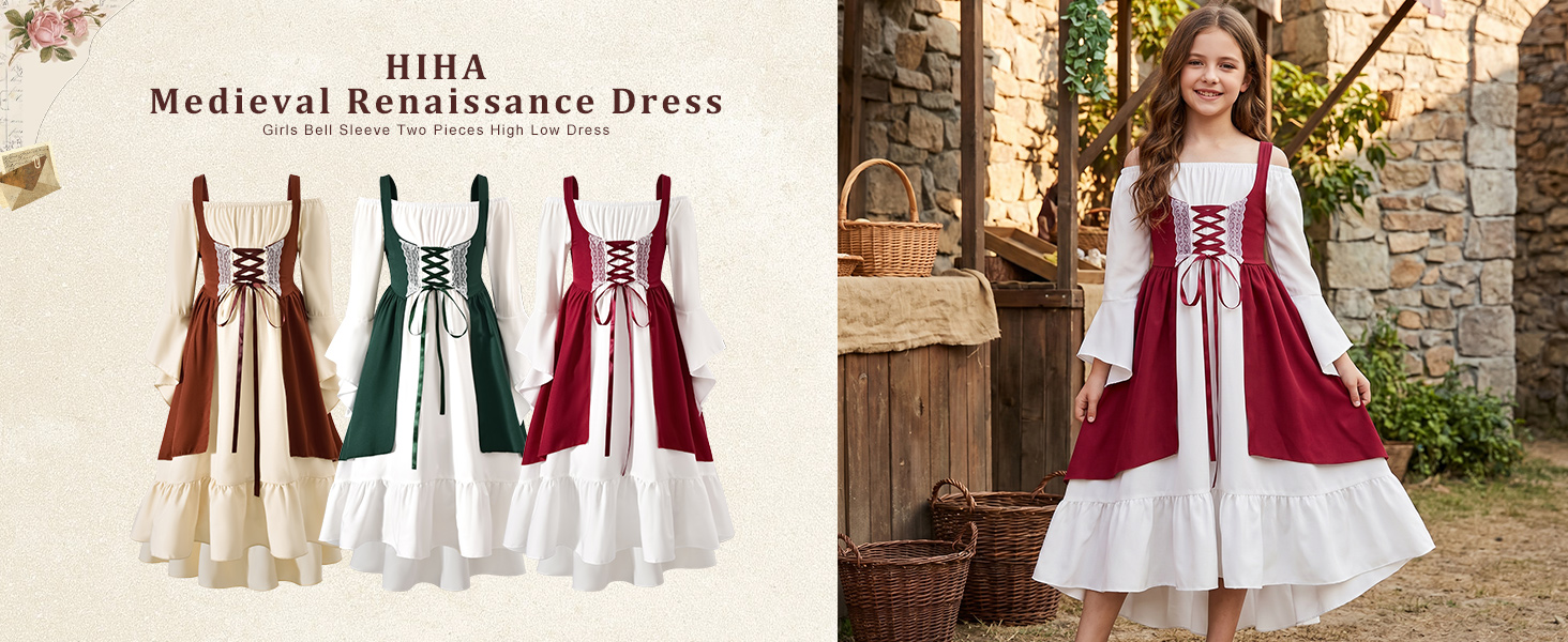 Girls Mediveal Renaissance Dress