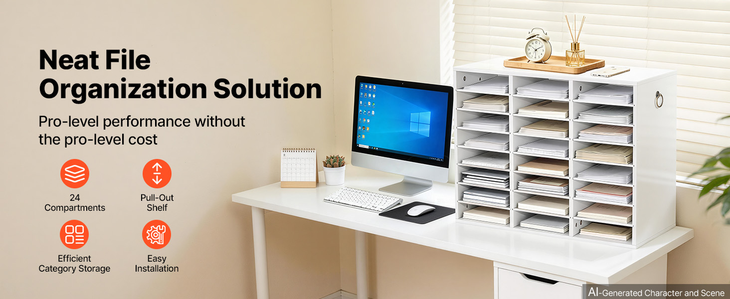wood literature organizer