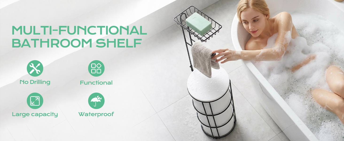 Toilet Paper Holder Stand;Toilet Paper Storage;bathroom toilet paper holder stand;