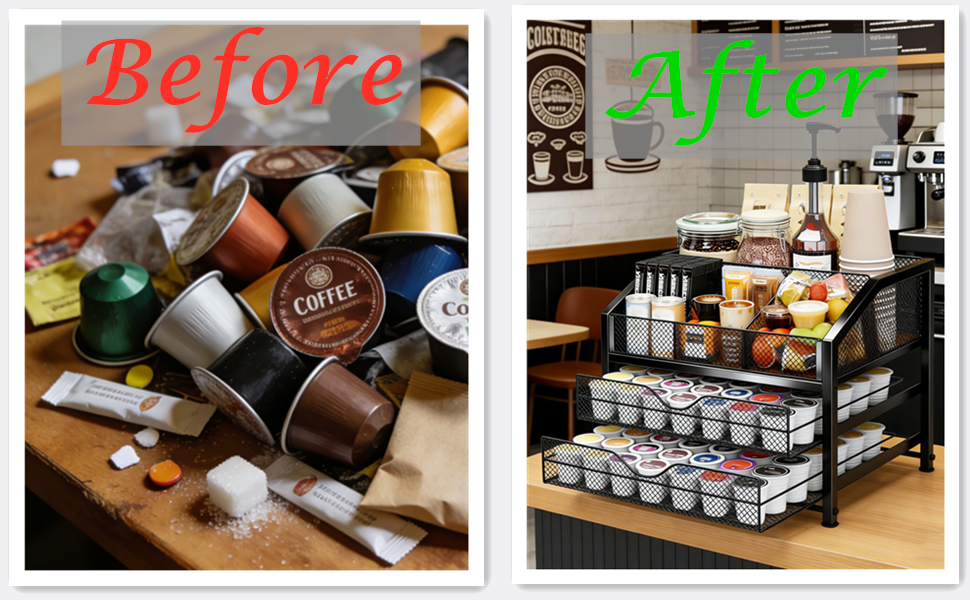 Coffee Maker Countertop Organizer