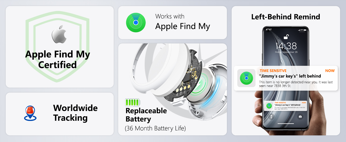 Air Tracker Tags Apple Find My Air Bluetooth Smart Finder Tracking Device luggage key gps smart