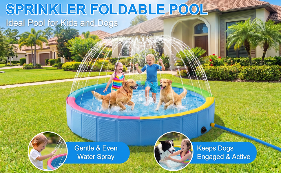 albercas para niños plastic pool dog sprinkler piscinas para niños kids swimming pool
