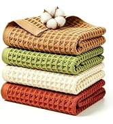 BEAQLIO 100% Cotton 8 Pack Bath Towels Set, Striped Towel Set, White | Super Soft & Absorbent Tow...