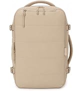 mibasies Carry-On Travel Backpack, Fits 15.6-Inch Laptop(Mocha)| Flight-approved carry-on design ...