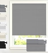 AOSKY 100% Blackout No Drill Cellular Shades White