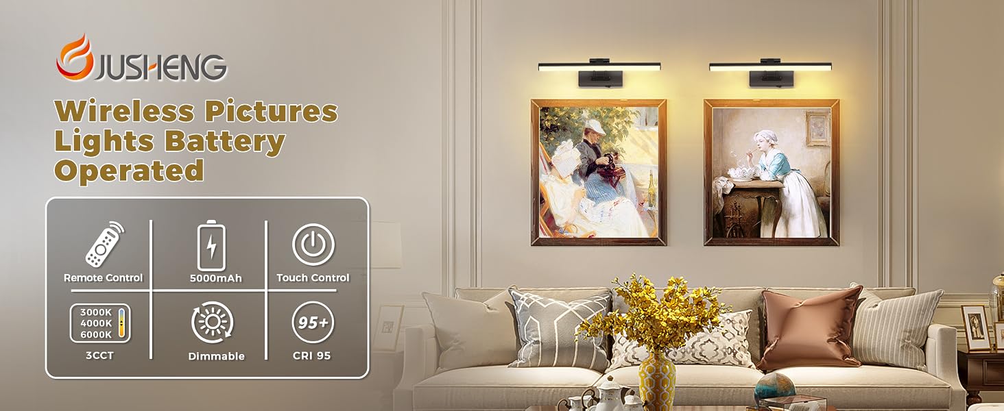 battery operated picture light wireless picture light