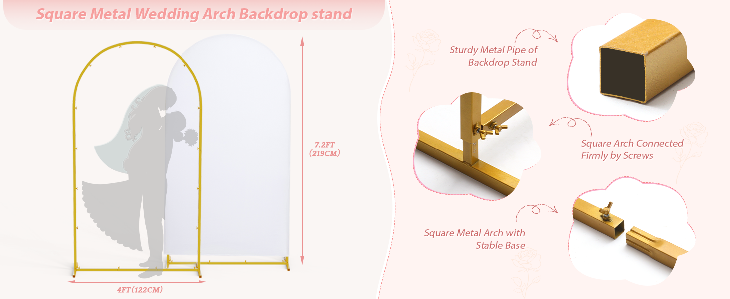 backdrop cover for arch stand