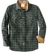 Dubinik Mens Casual Plaid Shirt Long Sleeve Regular Fit Button Down Work Shirts with 2 Pocket So...