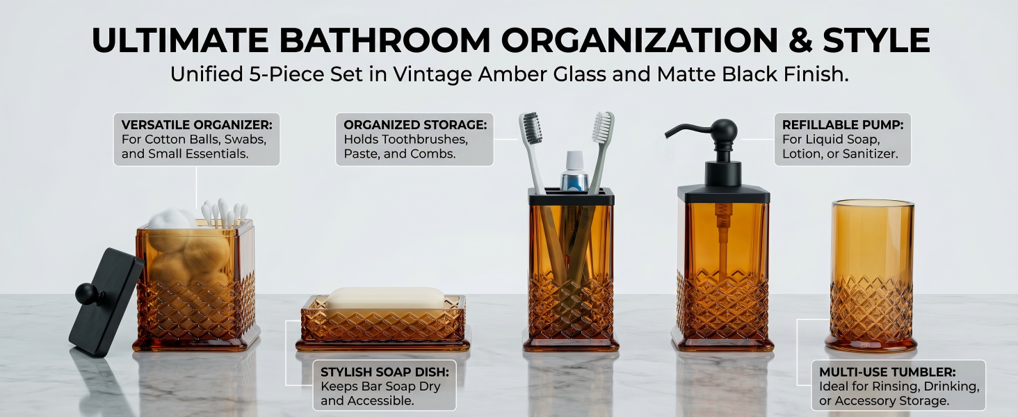 JKE Bathroom Accessories Set