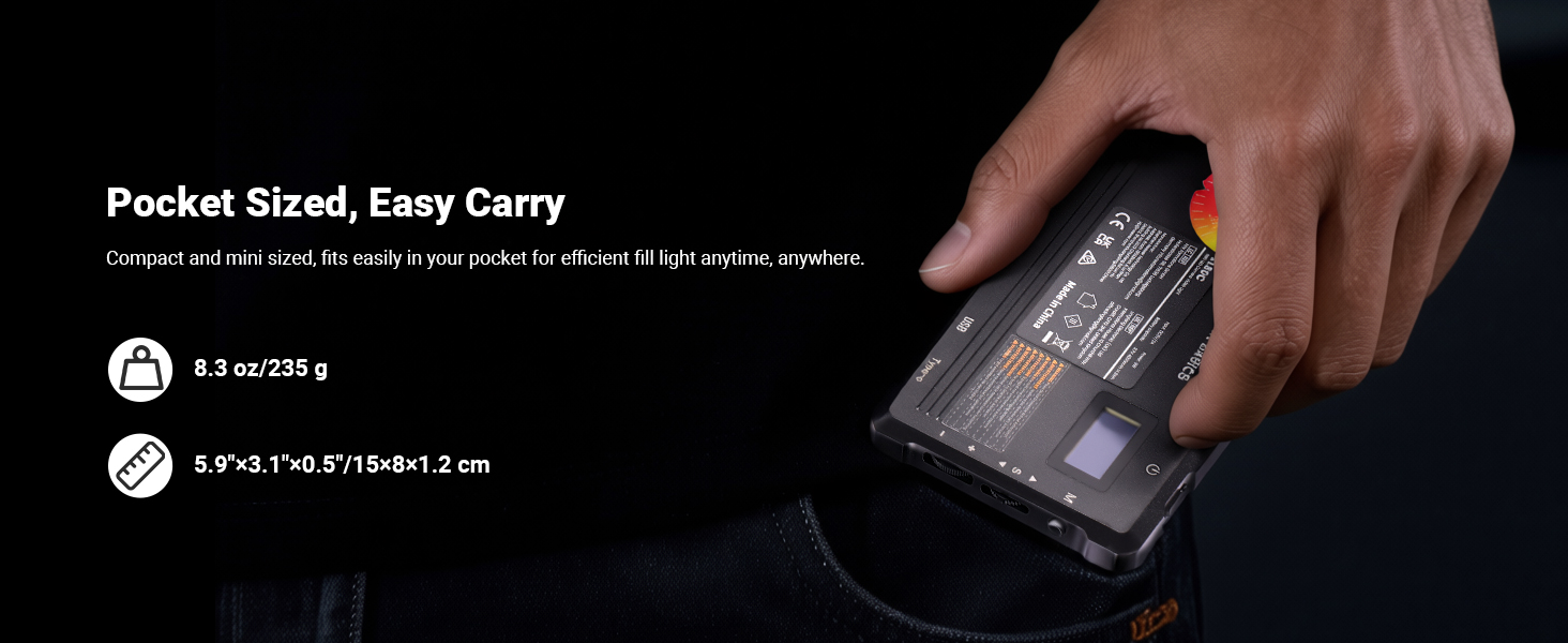 Pocket Sized, Easy Carry