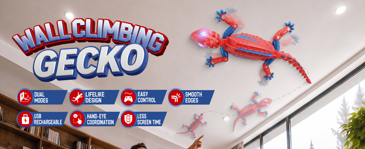 wall climbing gecko