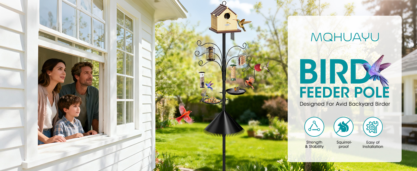 bird feeder pole