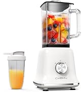 CKEMU Professional Blender For Smoothies, 58 Oz Glass Jar, Glass Blender Including Puree & Crush ...